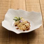 Matte Lattice Square Plate