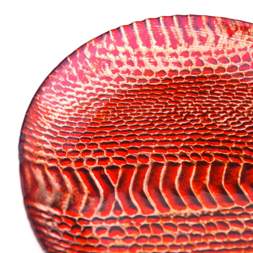Snakeskin Glass Side Plates (Set of 4, 8.5")