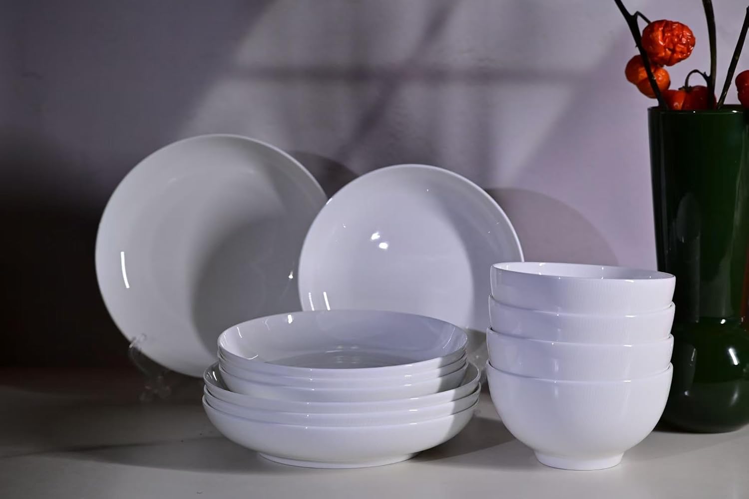 Bone China Dinnerware Set (12-Piece, Service for 4)