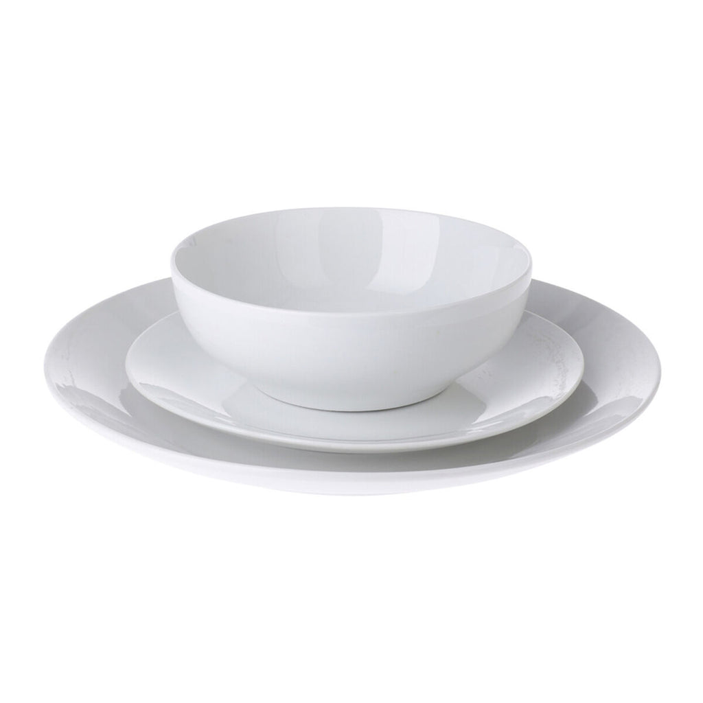 White Porcelain Dinnerware Set (12-Piece)