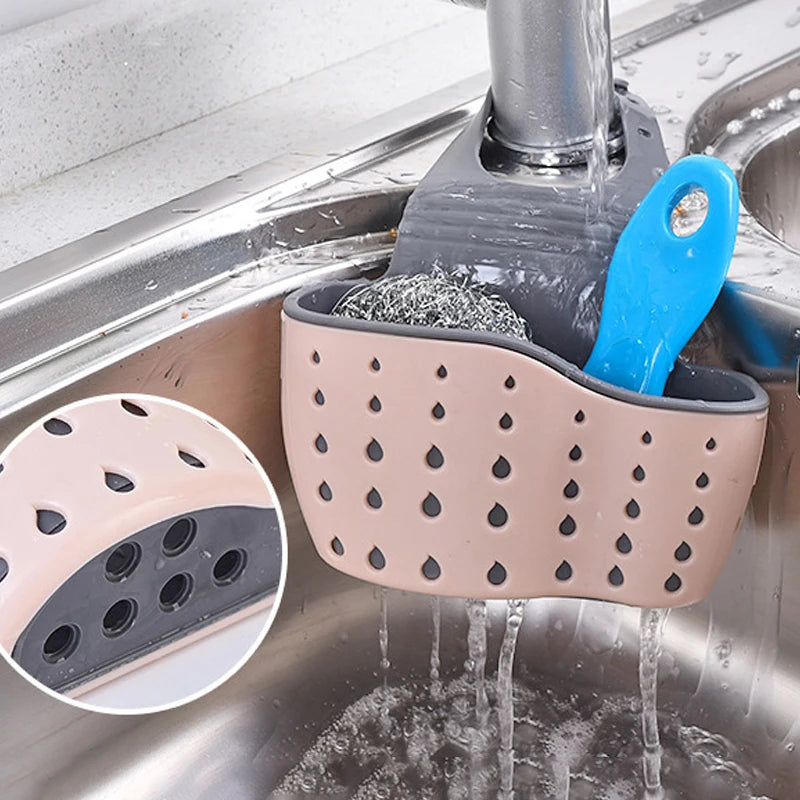 Hanging Sink Sponge & Soap Holder