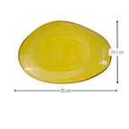 Saffron Yellow Porcelain Serving Platter (35 x 25 cm)