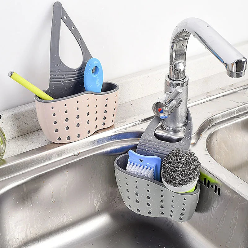 Hanging Sink Sponge & Soap Holder