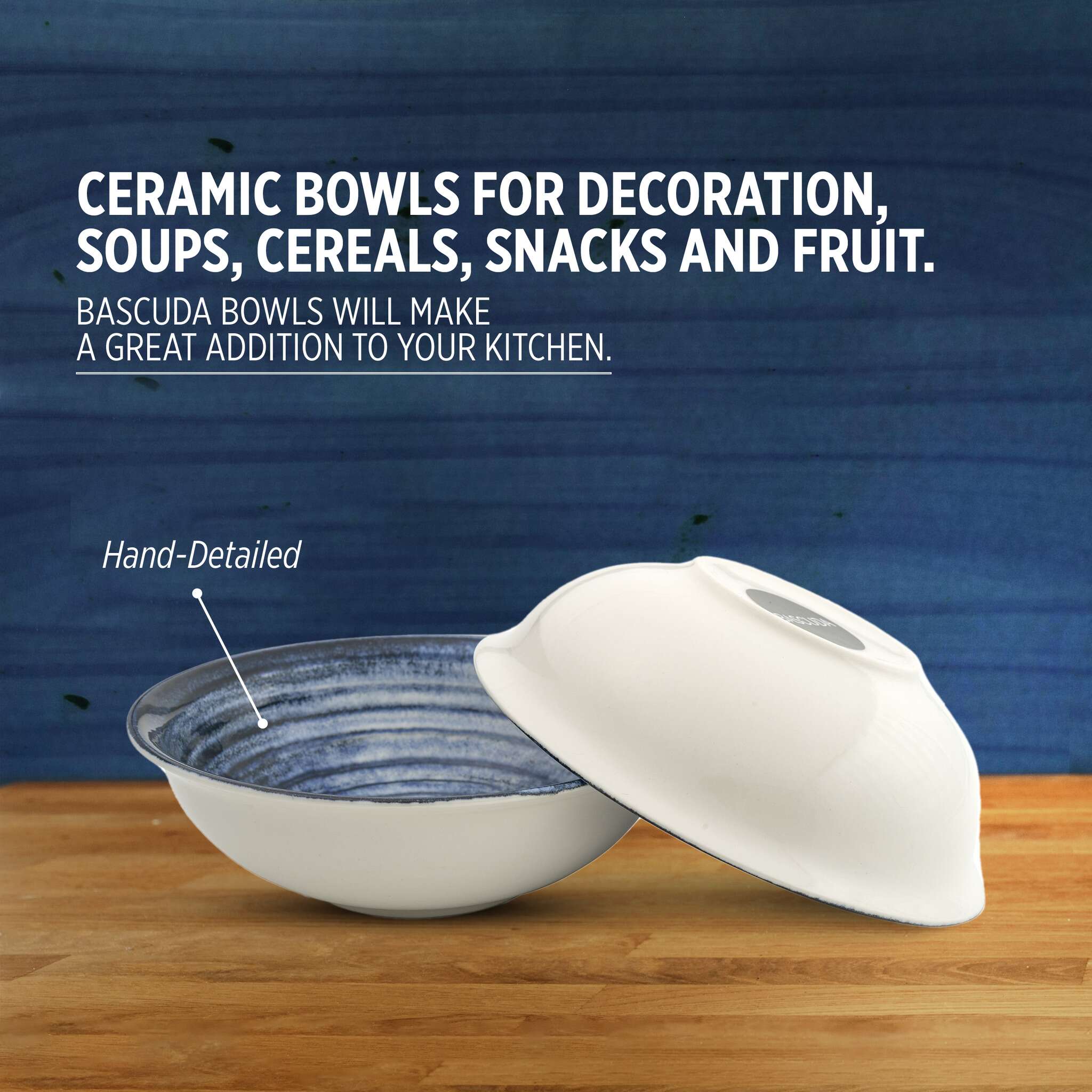Porcelain Soup & Cereal Bowl (Deep Tide)