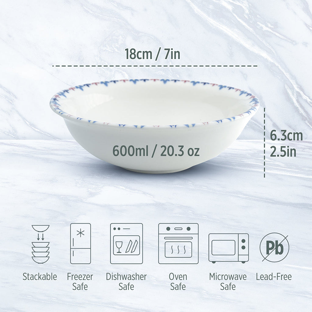 Fairlie Porcelain Soup & Cereal Bowl (17cm)