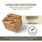 Porcelain Soup & Cereal Bowls (Set of 4, Sandstone, 18cm)