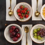Porcelain Soup & Cereal Bowls (Set of 4, Sandstone, 18cm)