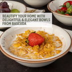 Porcelain Soup & Cereal Bowls (Set of 4, Sandstone, 18cm)