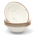 Porcelain Soup & Cereal Bowls (Set of 4, Sandstone, 18cm)
