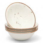 Porcelain Soup & Cereal Bowls (Set of 4, Sandstone, 18cm)