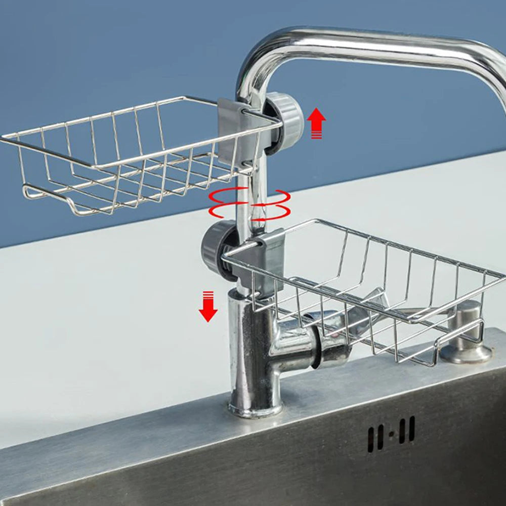 Over-Faucet Sponge & Towel Rack
