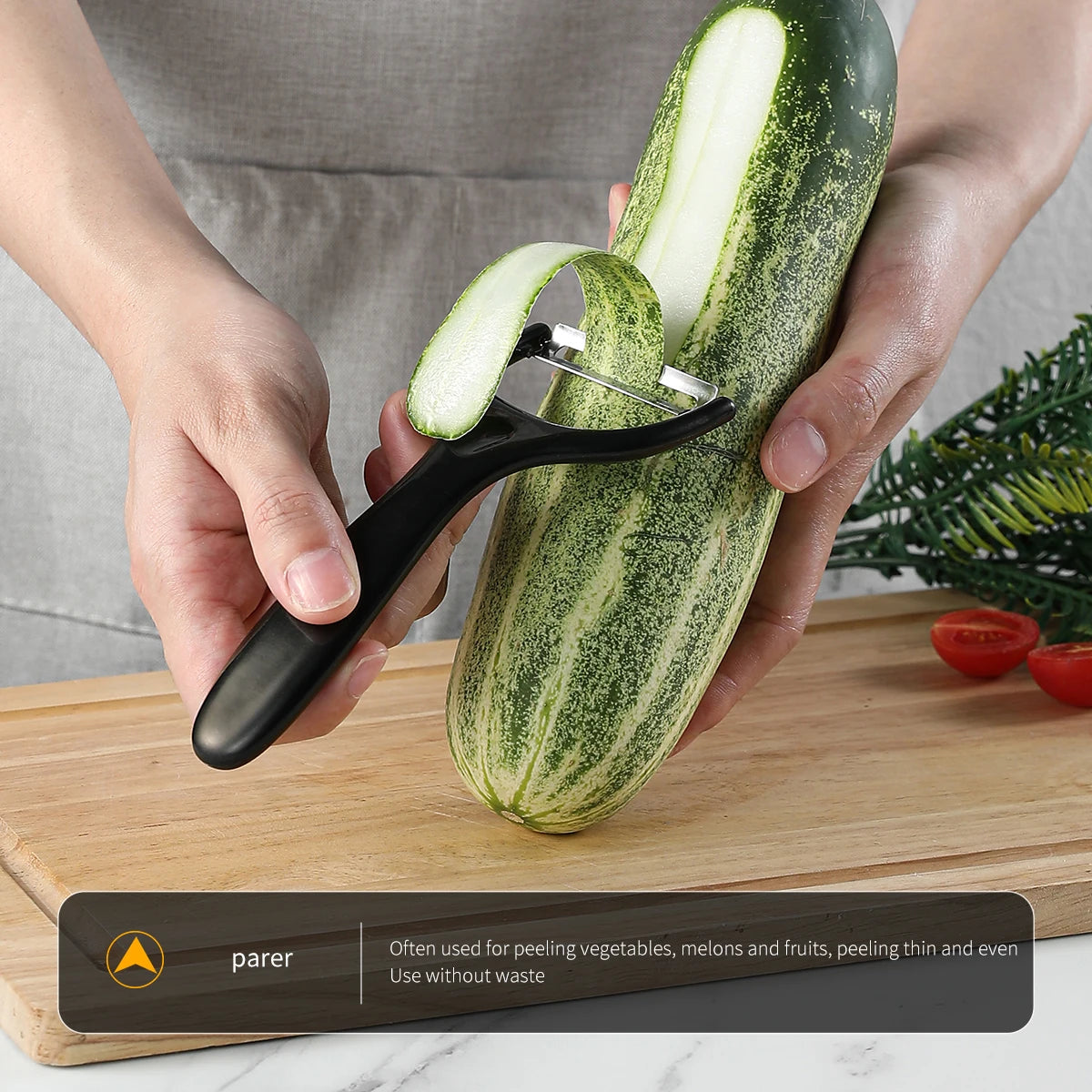 Black Steel Kitchen Knife Set