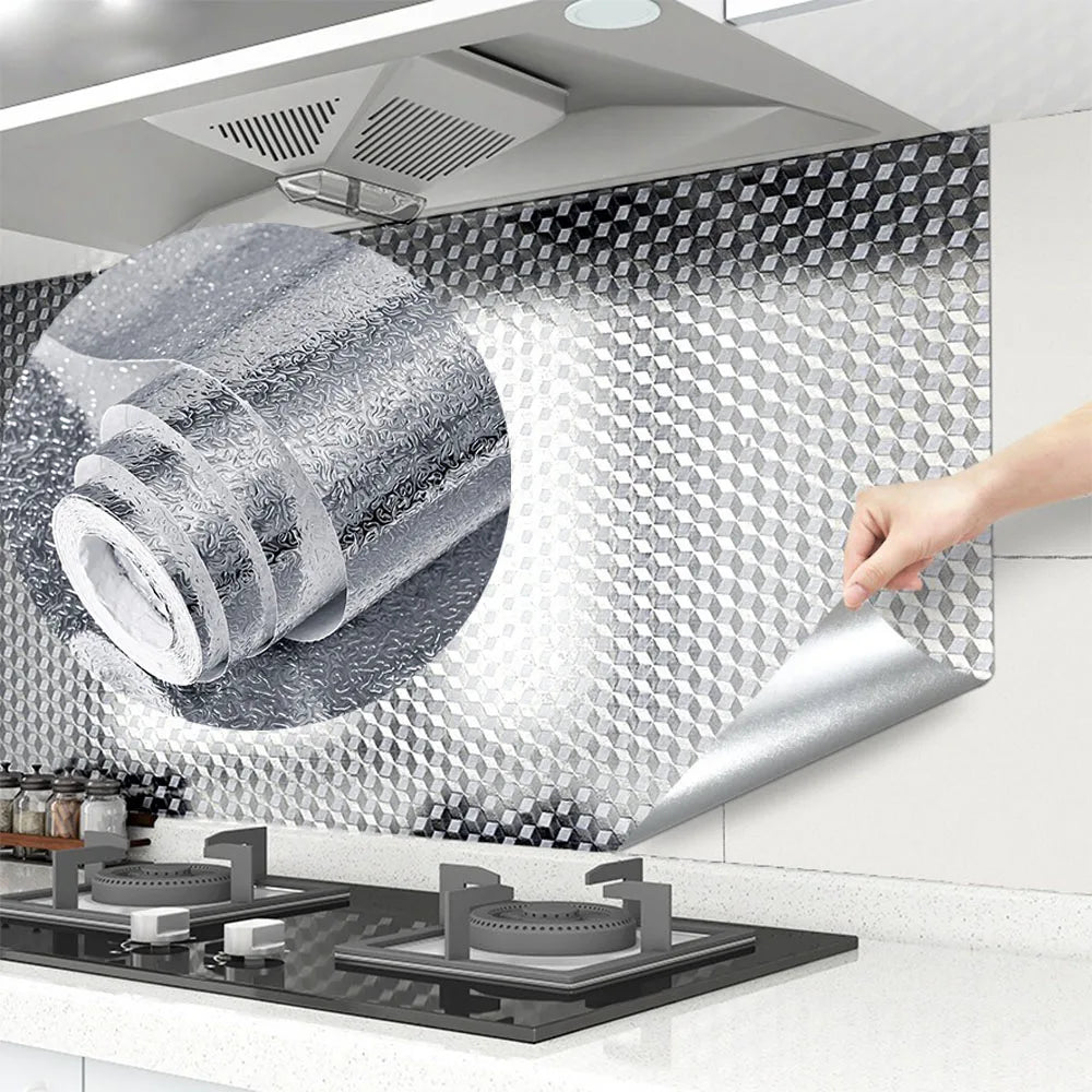 Oil-Proof Aluminum Foil Wall Stickers