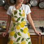 Cotton-Linen Printed Kitchen Apron