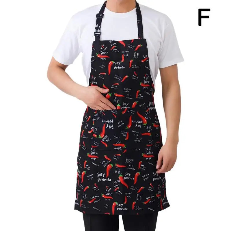Halterneck Apron with 2 Pockets