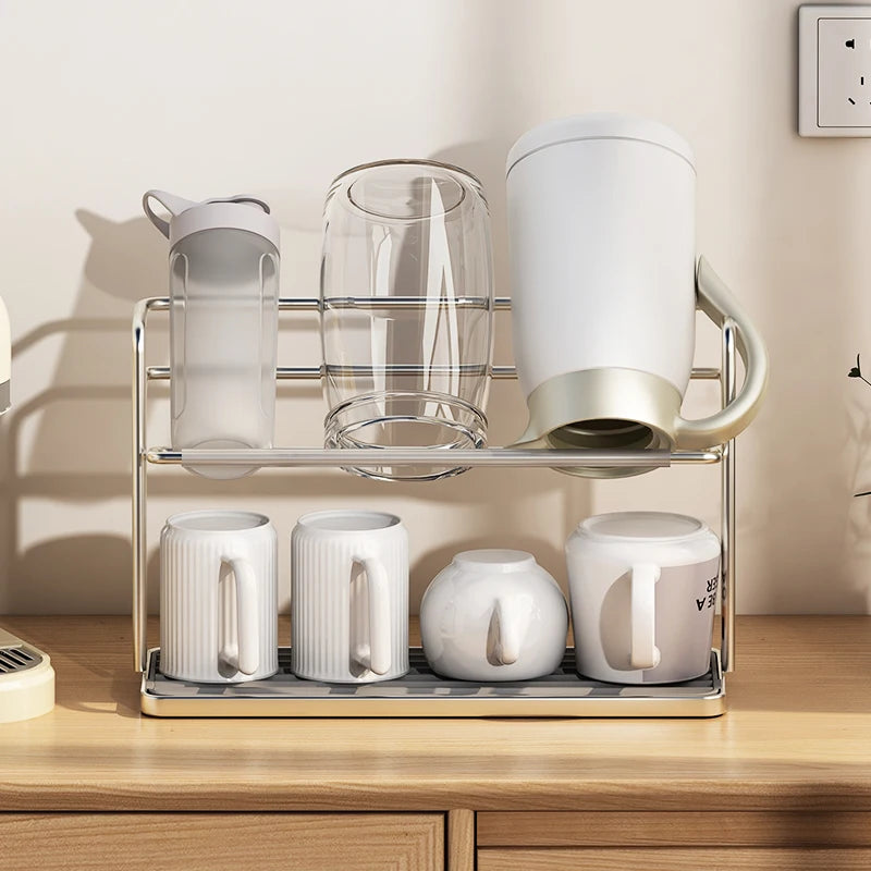 2-Tier Hanging Cup Rack