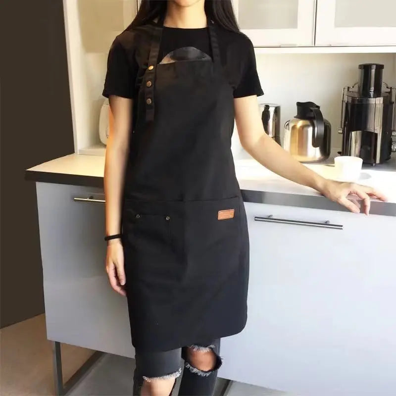 Canvas Bib Apron for Kitchen & Work