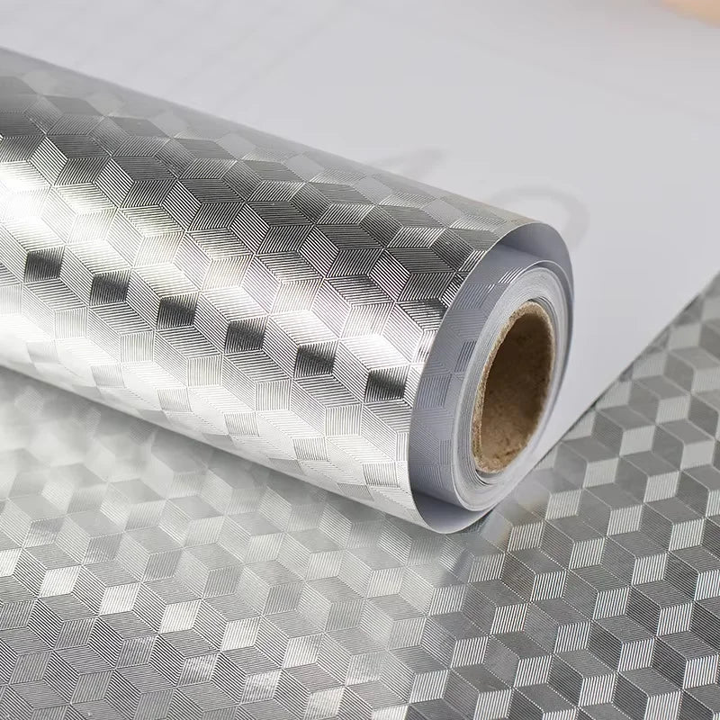 Oil-Proof Aluminum Foil Wall Stickers