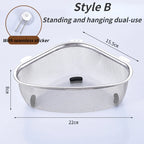 Stainless Steel Corner Sink Strainer