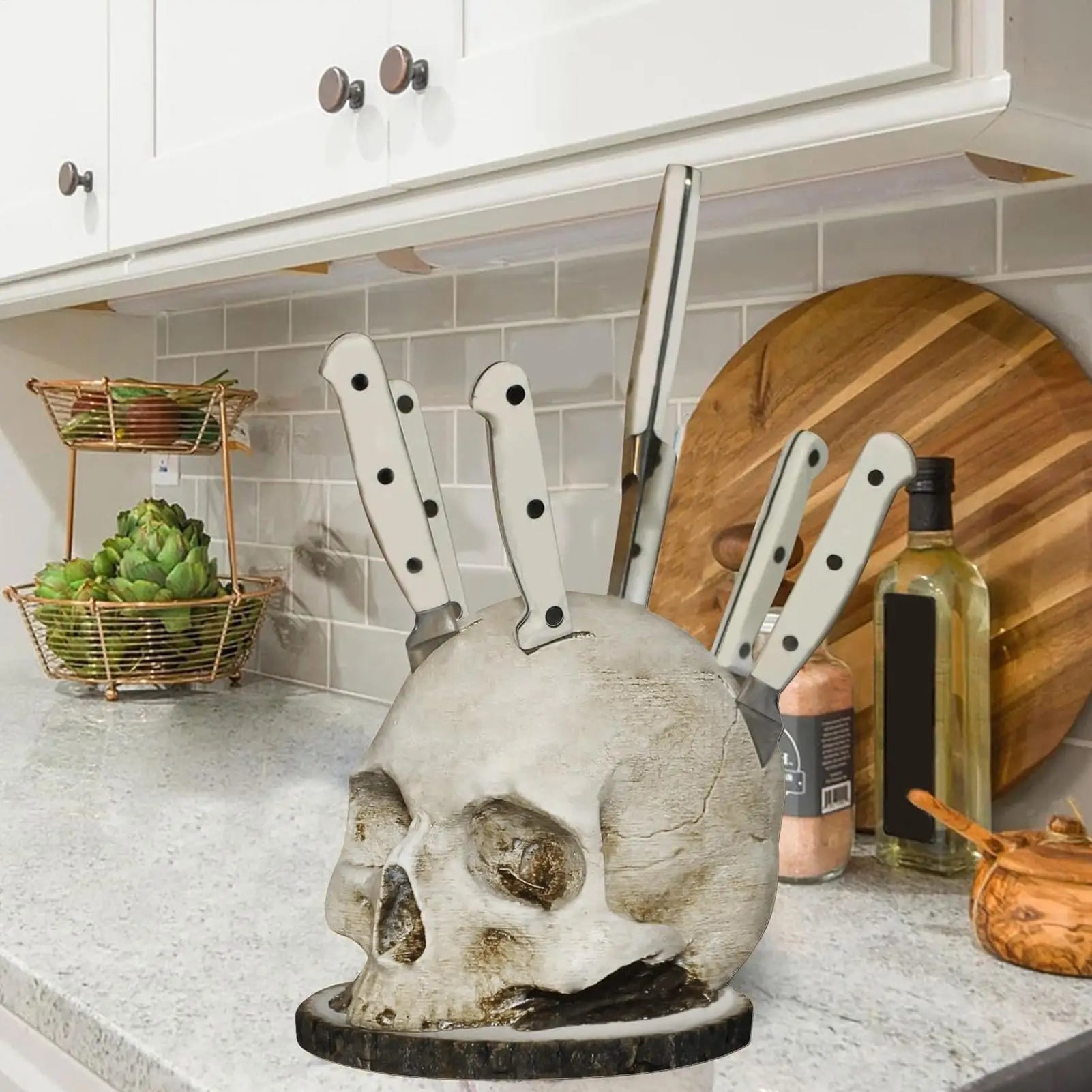 Skull Knife Block