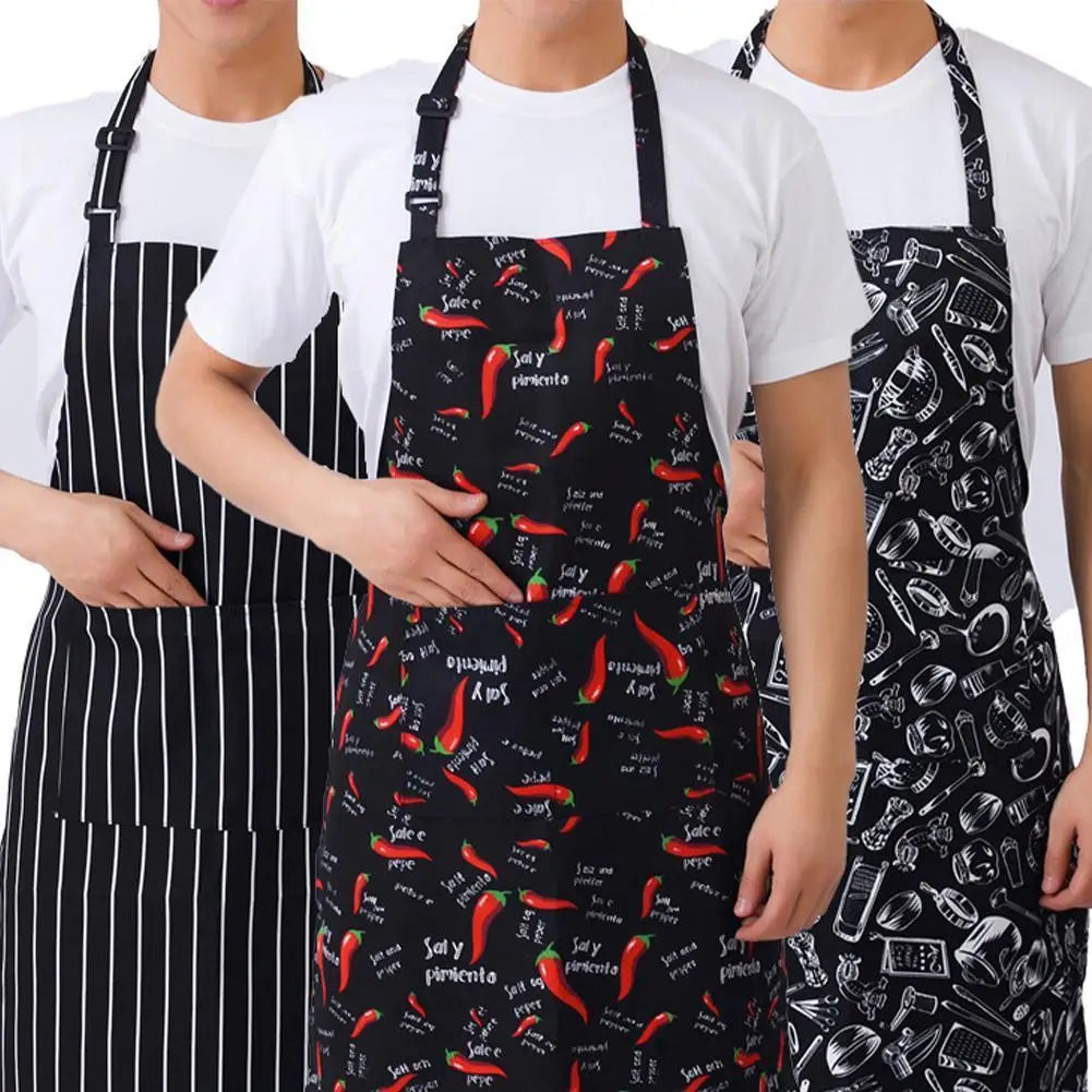 Halterneck Apron with 2 Pockets