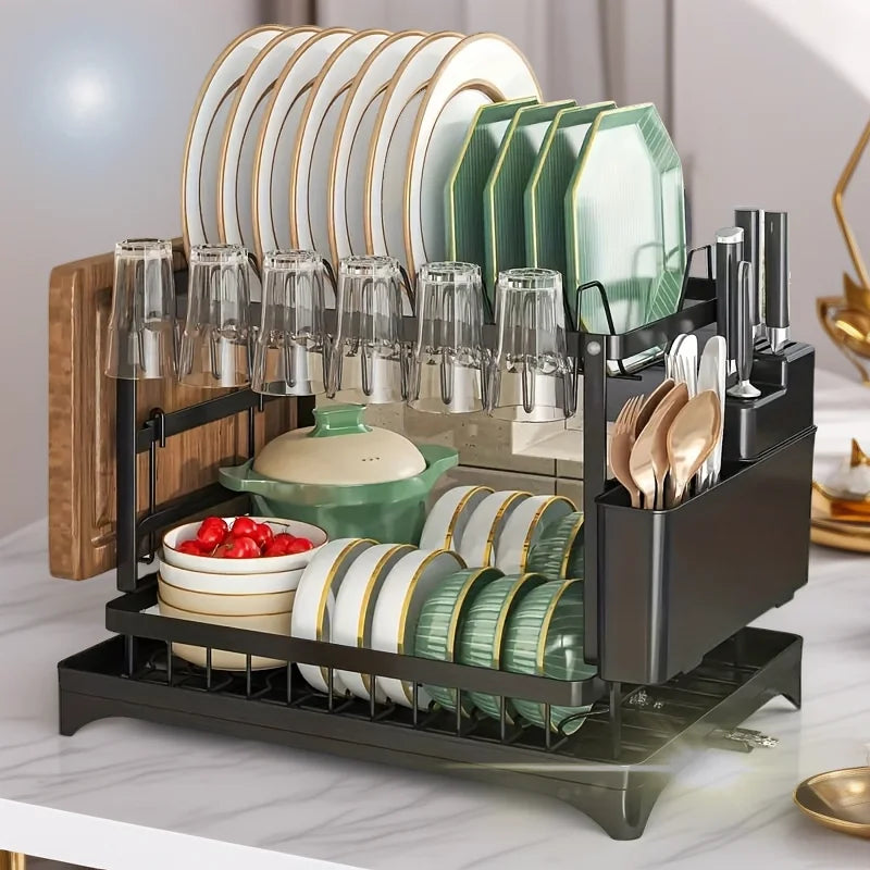 2-Tier Dish & Cup Drying Rack