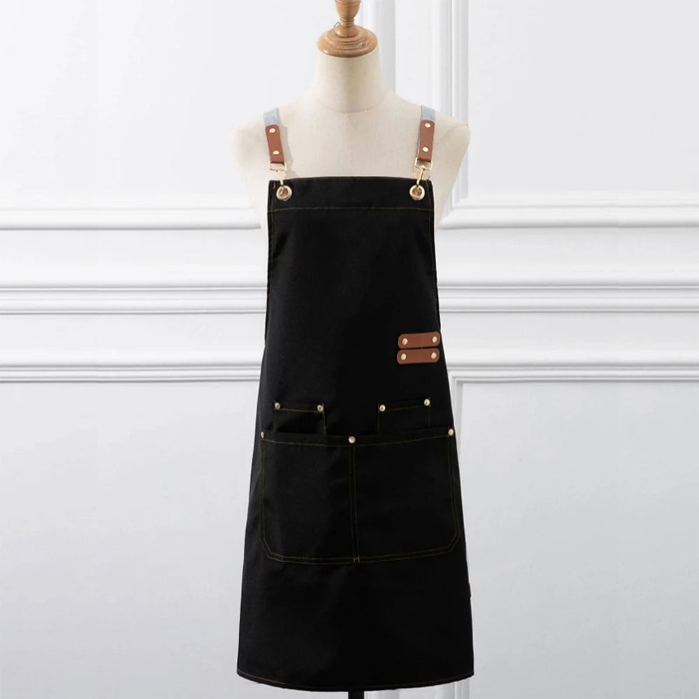 Canvas Apron with Large Pockets