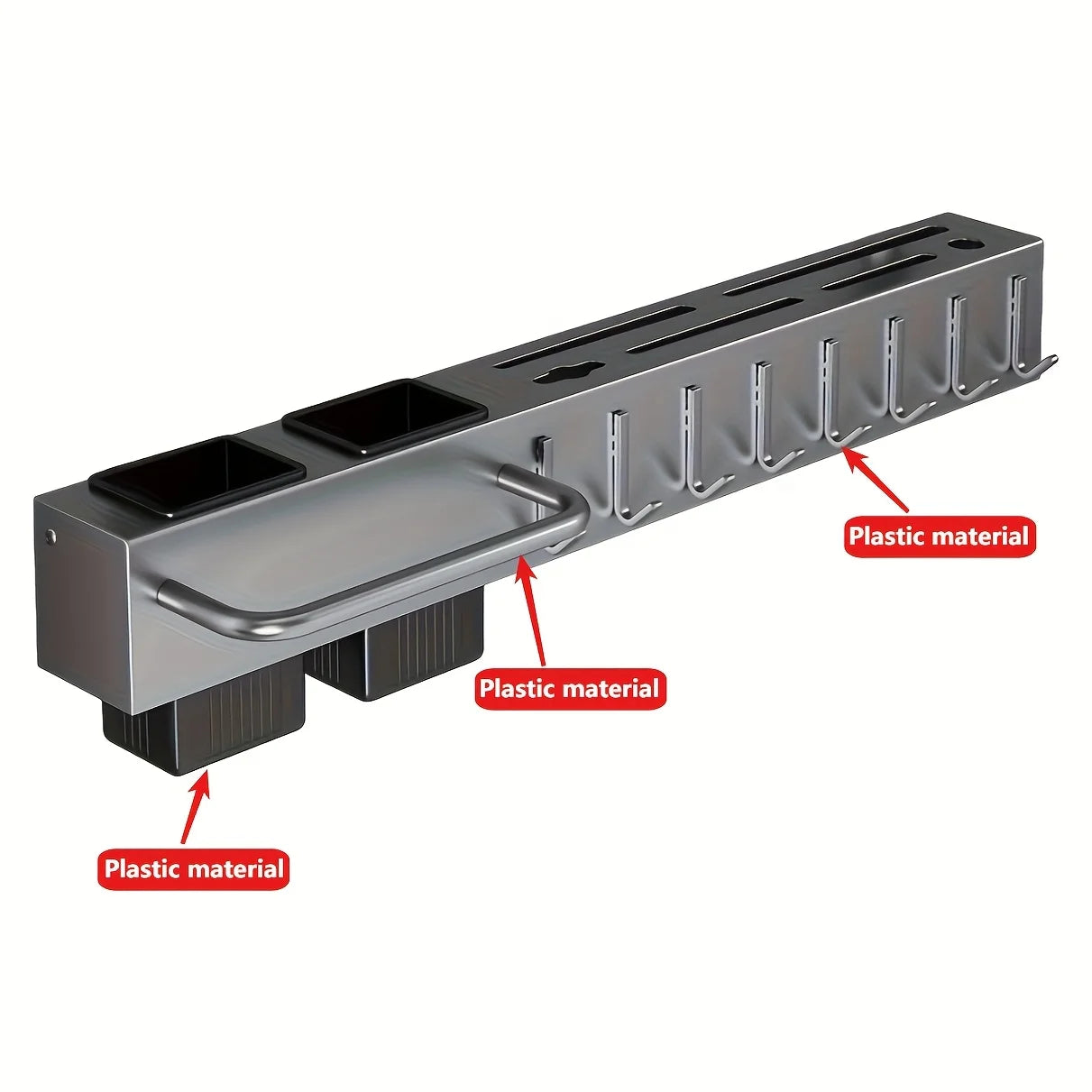 Wall-Mounted Knife & Utensil Rack