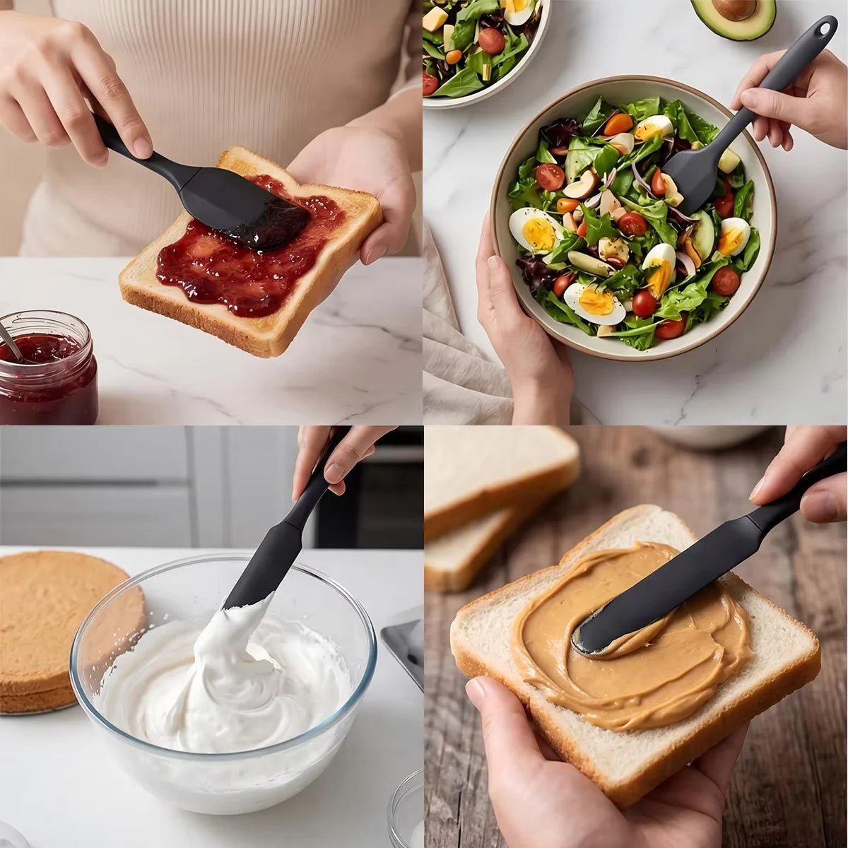 6-Piece Silicone Baking Utensil Set