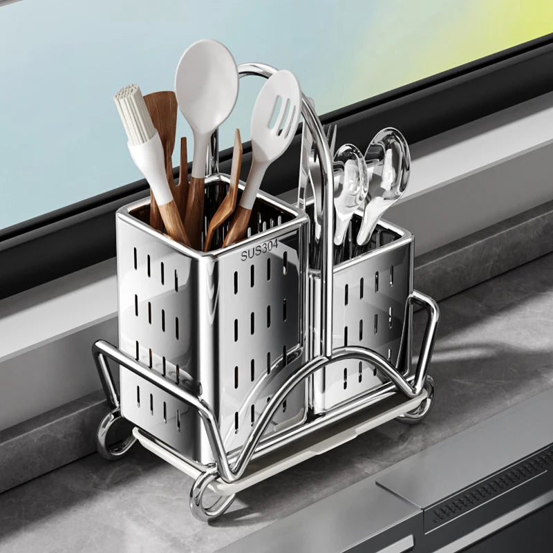 Stainless Steel Cutlery Holder