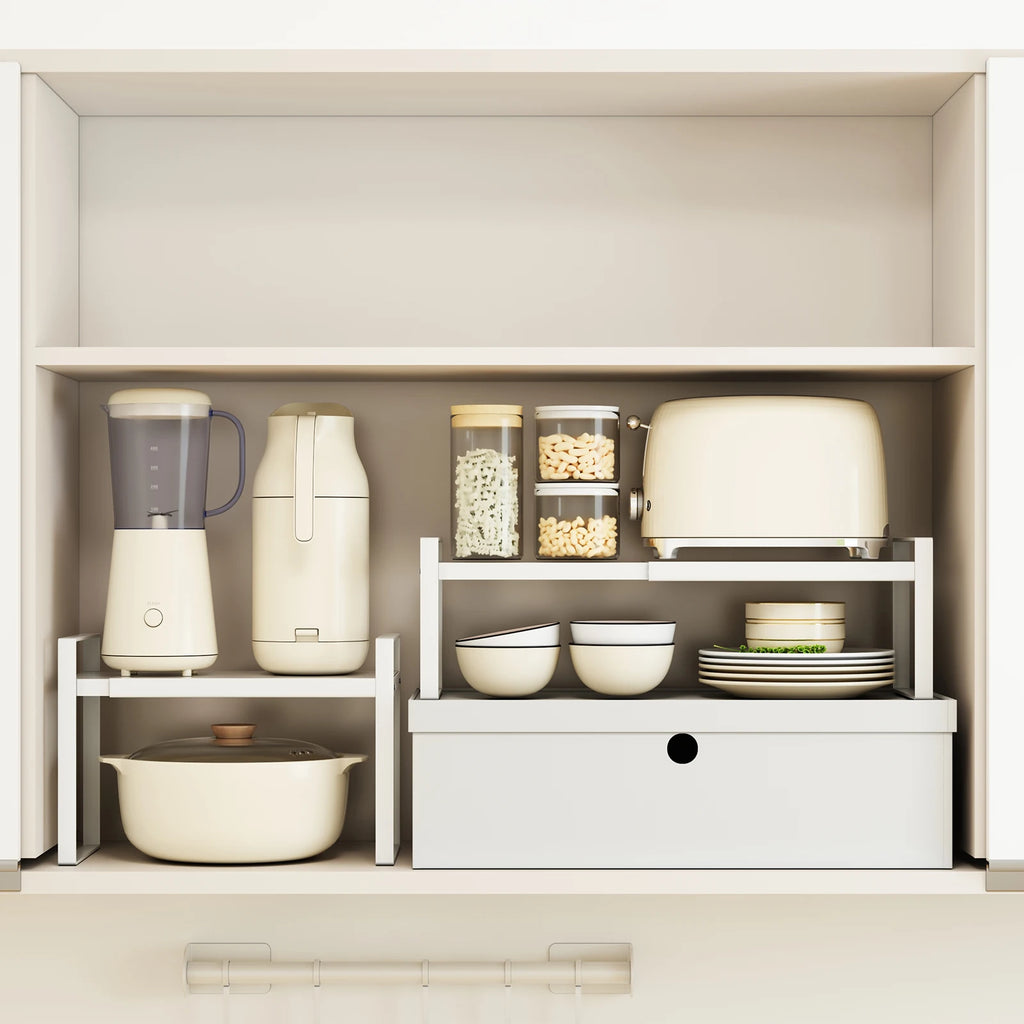 Expandable Under-Sink Shelf