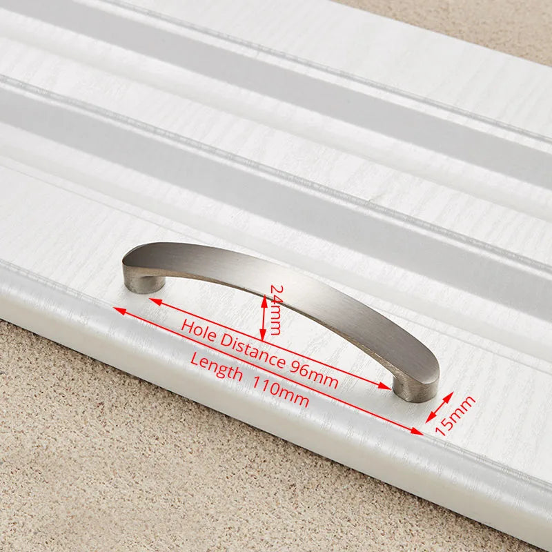 Brushed Aluminum Cabinet Handles