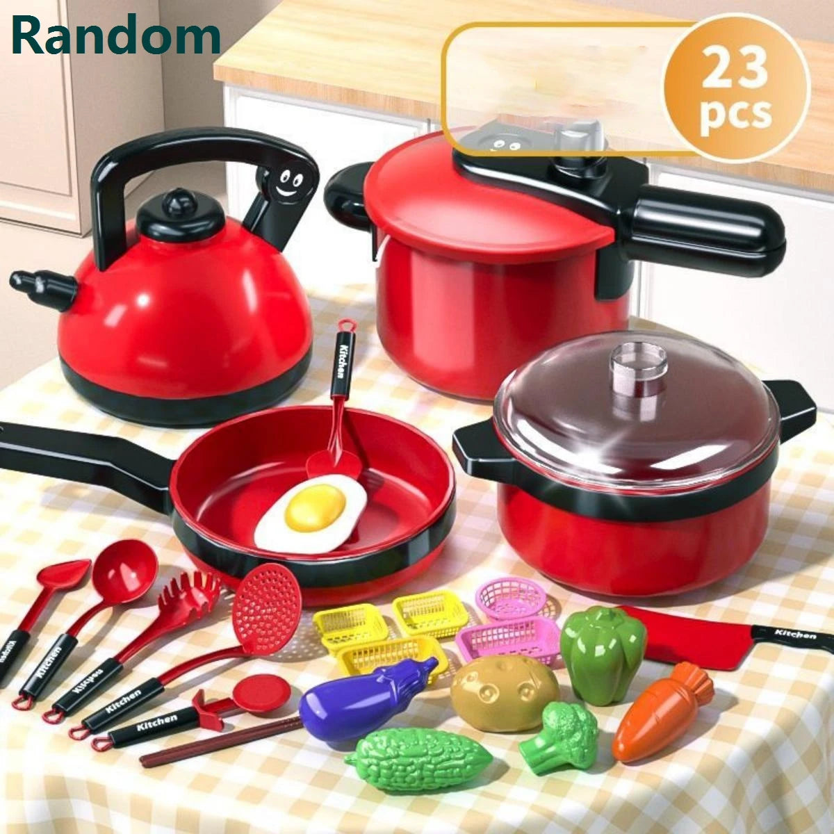 Kids' Pretend Cooking Play Set