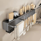 Wall-Mounted Knife & Utensil Rack