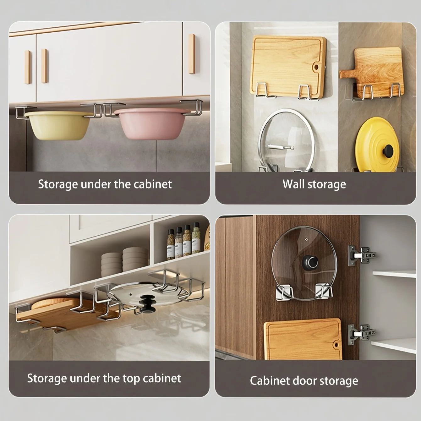 Under-Cabinet Storage Racks (Set of 4)