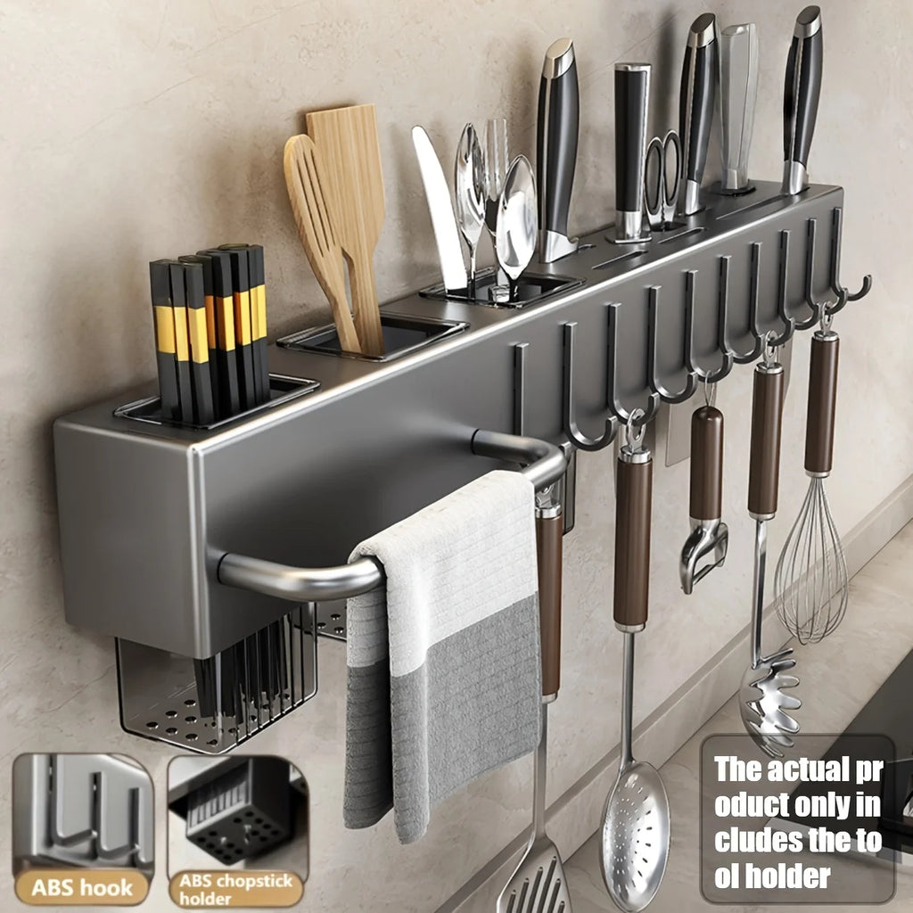 Wall-Mounted Knife & Utensil Rack
