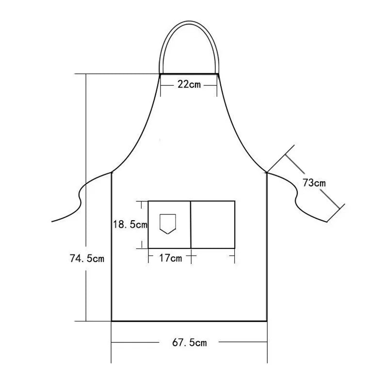 Canvas Bib Apron for Kitchen & Work