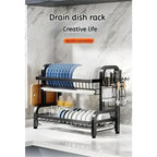 Layered Cabinet Dish Rack