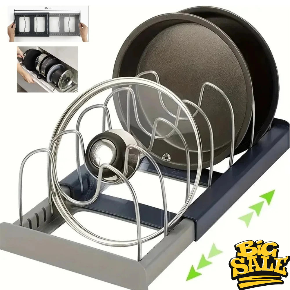 Expandable 6-Shelf Cabinet Organizer