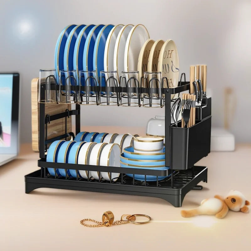 2-Tier Dish & Cup Drying Rack
