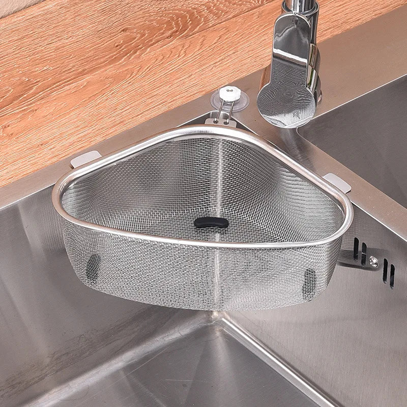 Stainless Steel Corner Sink Strainer
