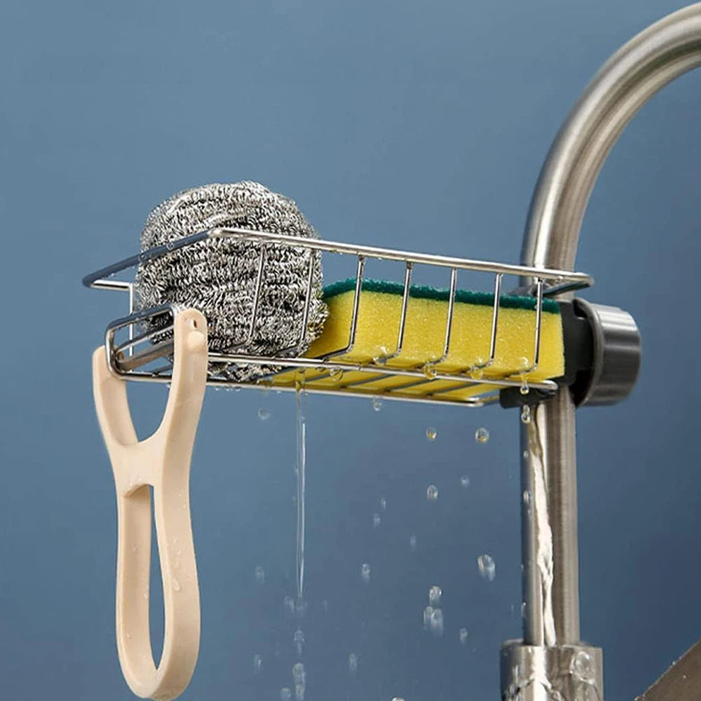 Over-Faucet Sponge & Towel Rack