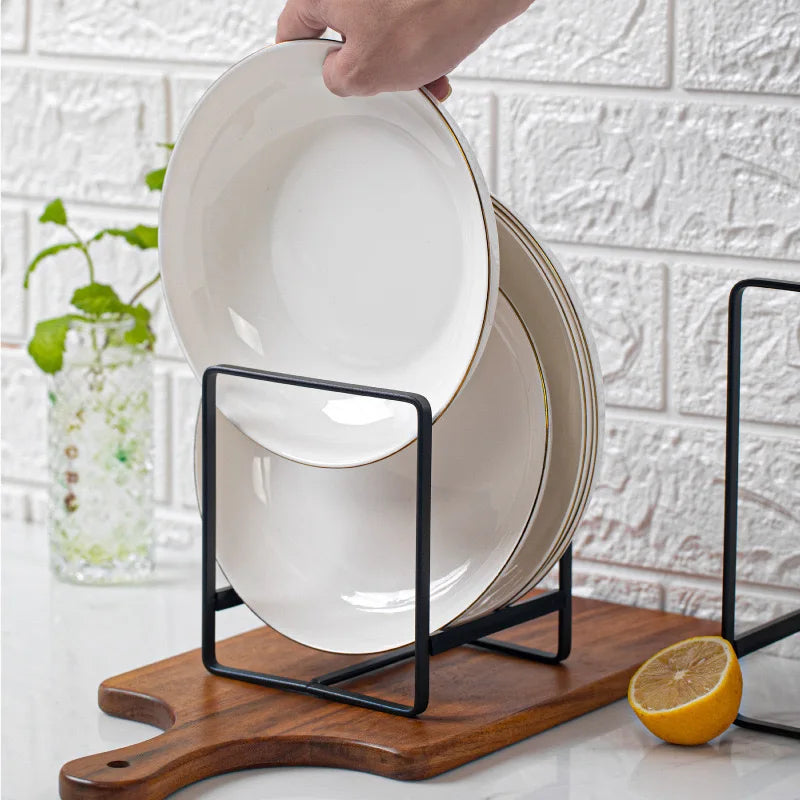 Iron Countertop Plate Drying Rack