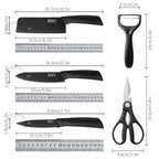 Black Steel Kitchen Knife Set