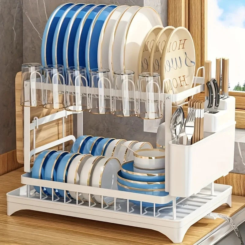 2-Tier Dish & Cup Drying Rack