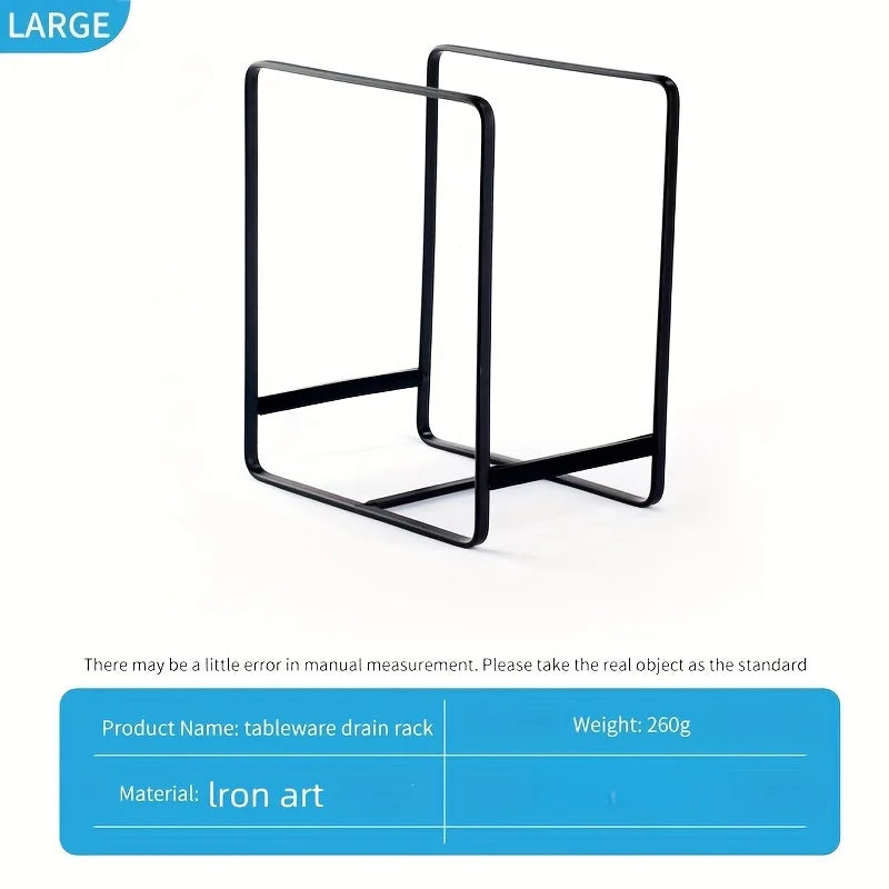 Iron Countertop Plate Drying Rack