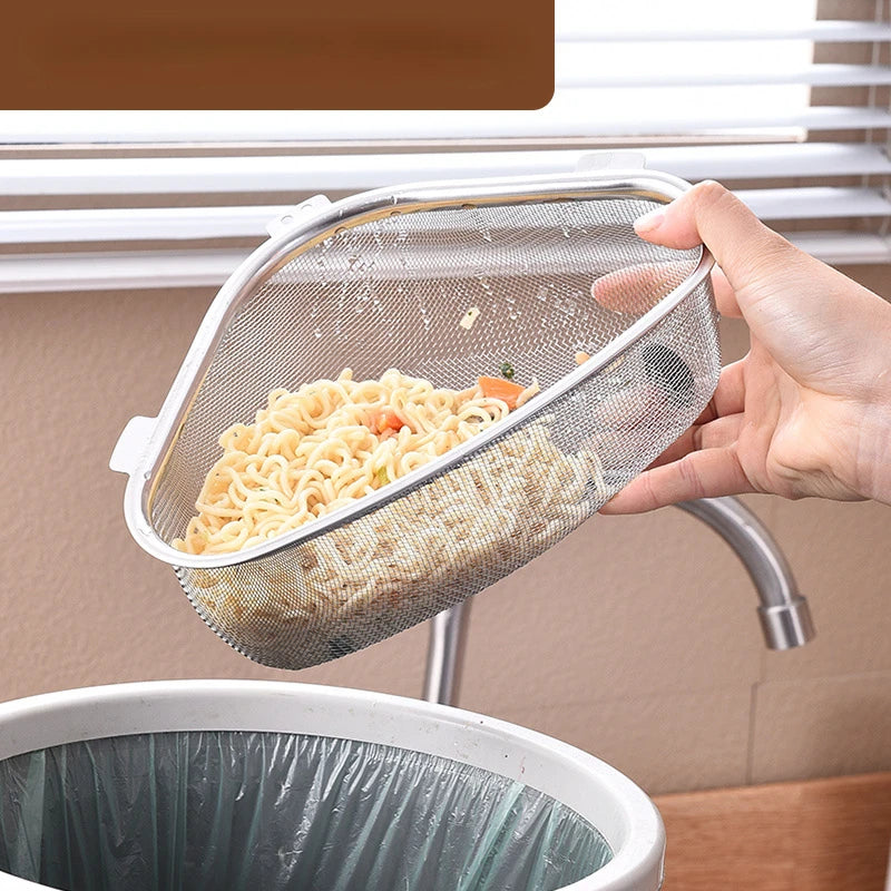 Stainless Steel Corner Sink Strainer