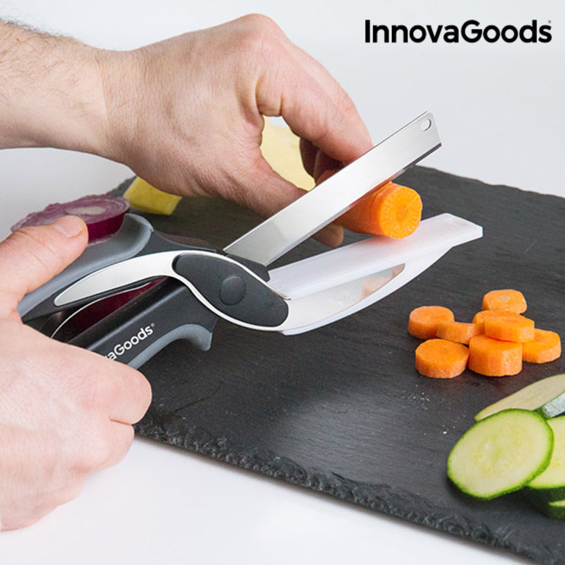2-in-1 Kitchen Scissors with Cutting Board
