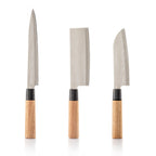 Damascus-Style Knife Set with Carry Case (3-Piece)