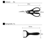 Kitchen Knife Set with Block & Sharpener (17-Piece)